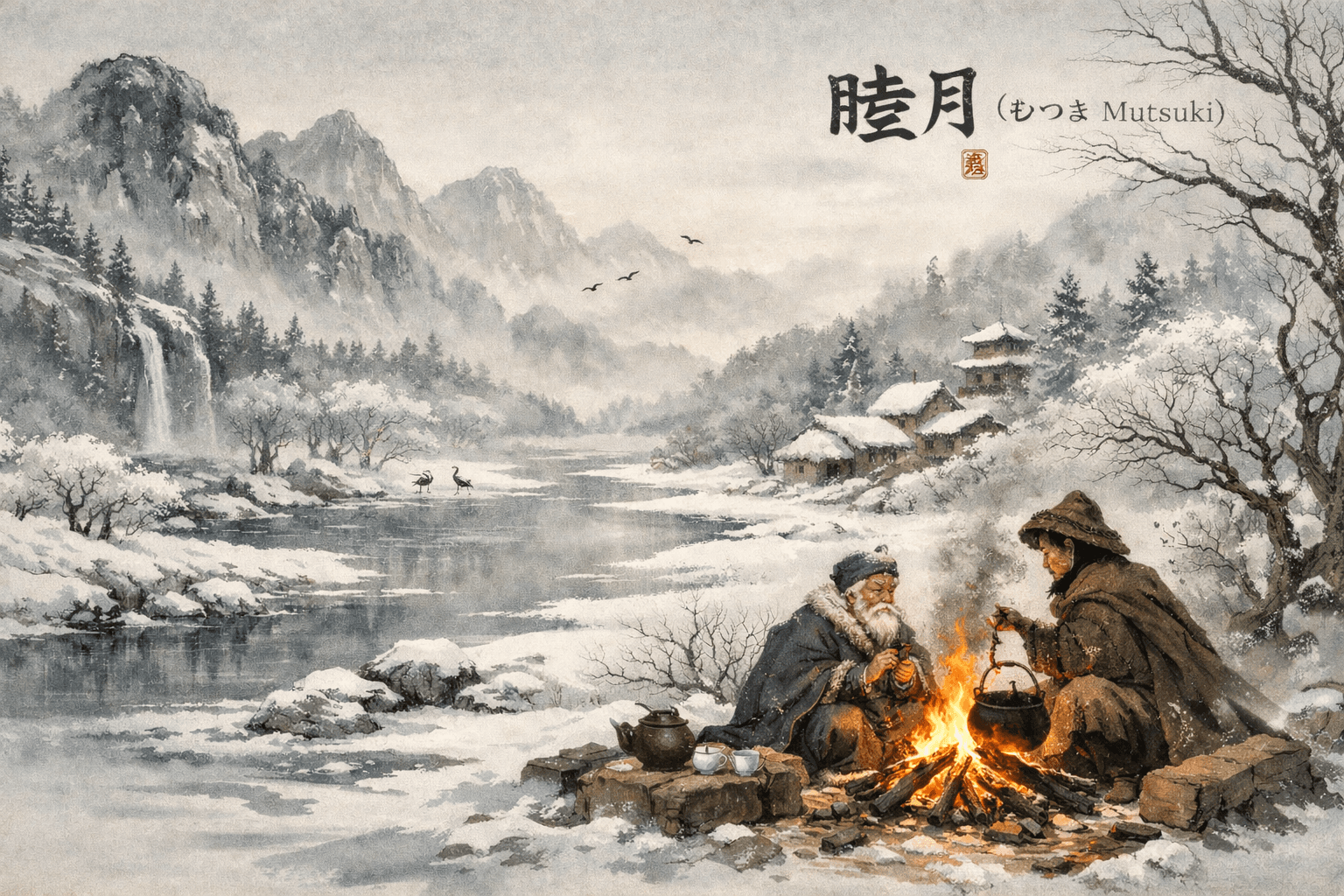 Minimalist winter landscape representing restraint and intentional choice